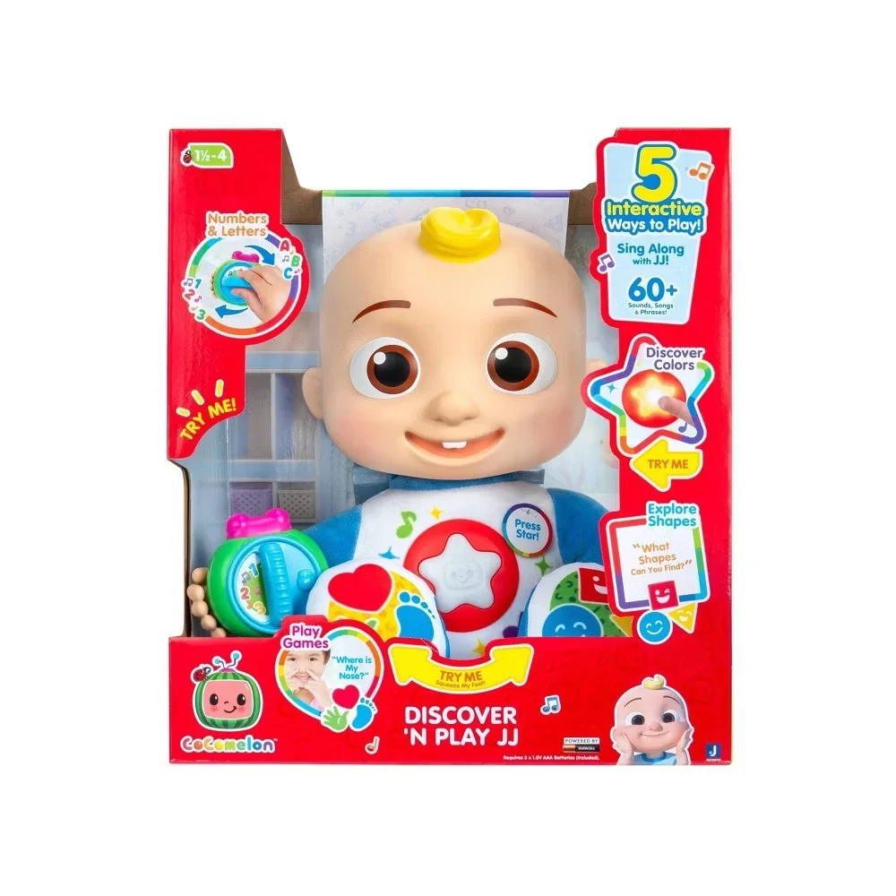 Cocomelon Discover 'N Play JJ Doll 5 Interactive Ways to Play 60+ Sounds Phrases